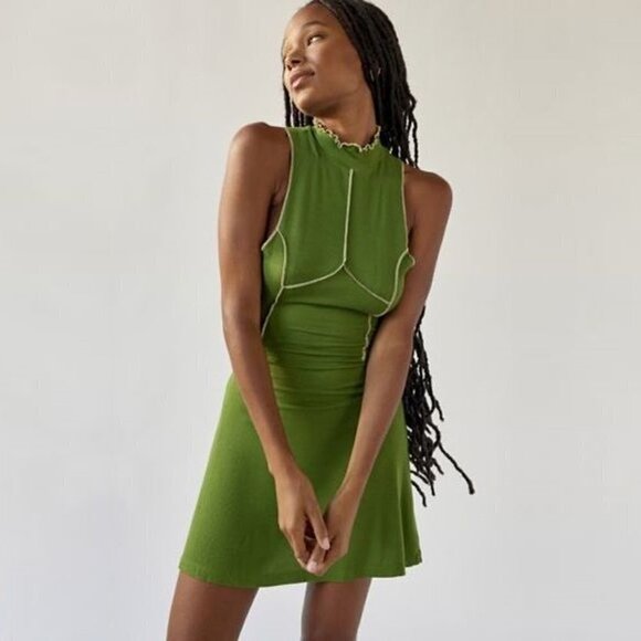 NWT URBAN OUTFITTERS | Deja Seamed Mini Dress | Sz. S - Picture 1 of 10